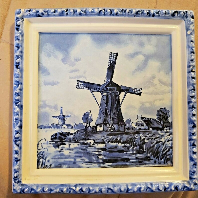 Delft Blue White Ceramic Wall art 7-12