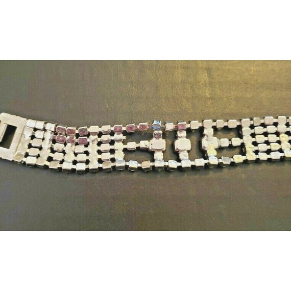 Rhinestone Vintage Costume Bracelet & Earrings - image 10