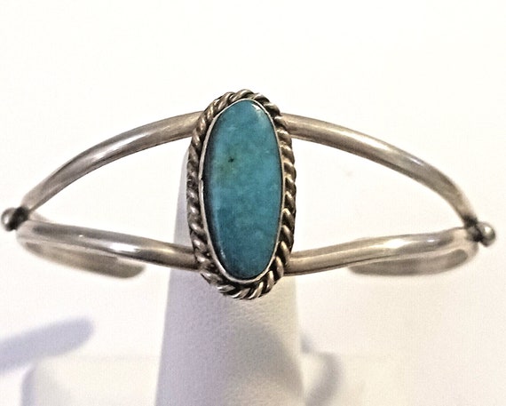 Native American Rare Vintage Johnny Yazzie Sterling Silver Needle Bracelet Cuff Old Native American Rare Vintage Johnny Yazzie Sterling Silver Needle Bracelet Cuff Old