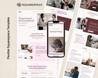 Modern Squarespace Template for Experts, Consultants, Assistants, and Coaches