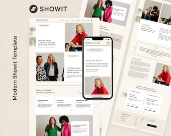 Showit Template for Coaches, Experts, Course Creators, and Service-Based Professionals