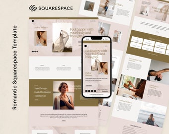 Squarespace Template: Yoga & Wellness Website Design