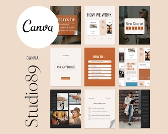 Studio89 Canva Social Media Templates: Instagram & Pinterest