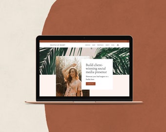 Feminine Squarespace Template: Magazine-Inspired Website Design