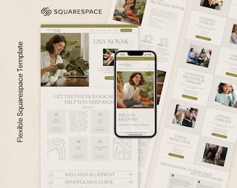 Squarespace Template: Wellness Brand Website for Therapists