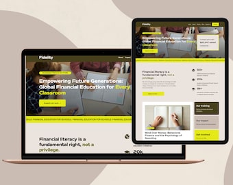 Squarespace Template: Modern Website Design for Non-Profits