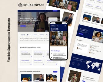 Modern Squarespace Template for Startups, Consultancies, and Lawyers