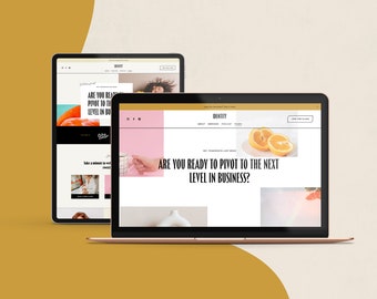 Identity Squarespace Template: Minimalist Website Design