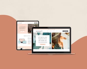 Squarespace Template: Vibrant Website Design for Coaches & Podcasters