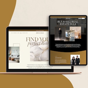 Squarespace Template for Real Estate Agents, Realtors, Interior Design Firms, Businesses, Luxury Website Design