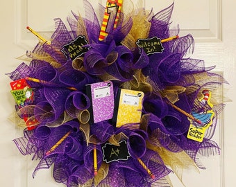 Teacher Inspired School Spirit Wreath