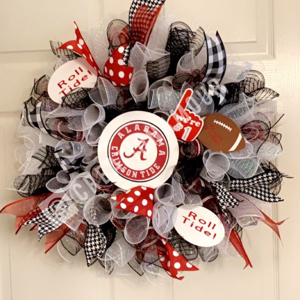 School Spirit Wreath, University of Alabama Wreath