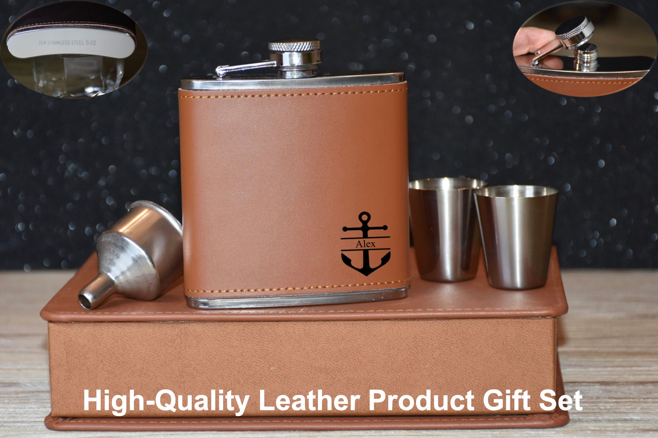 Premium Photo  Men's accessories glasses, knife, flask, watch on