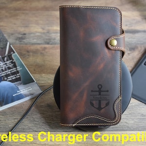Premium Leather iPhone 12 Pro Case with Card Holder, iPhone 11 Pro Case, Stylish Protective Wallet Cover for iPhone 12 and 11 Series