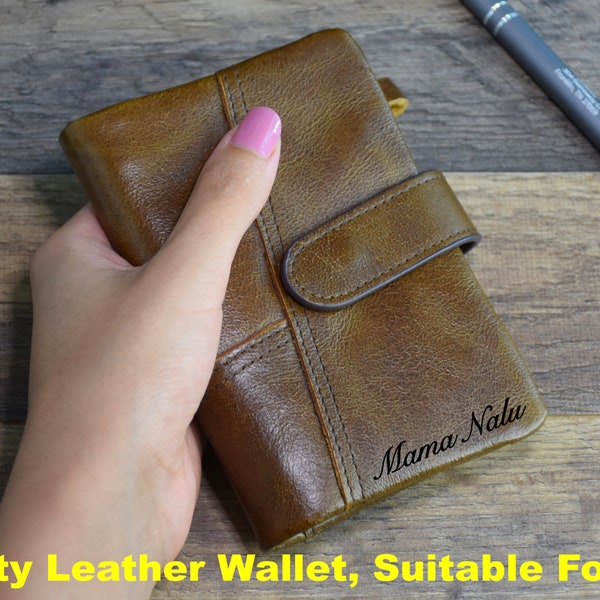 Leather Wallet For Mom, Personalized Handmade Wallet For Wife, Women Clutch Wallet For Anniversary, Mothers Day Gift,Graduation Gift for her