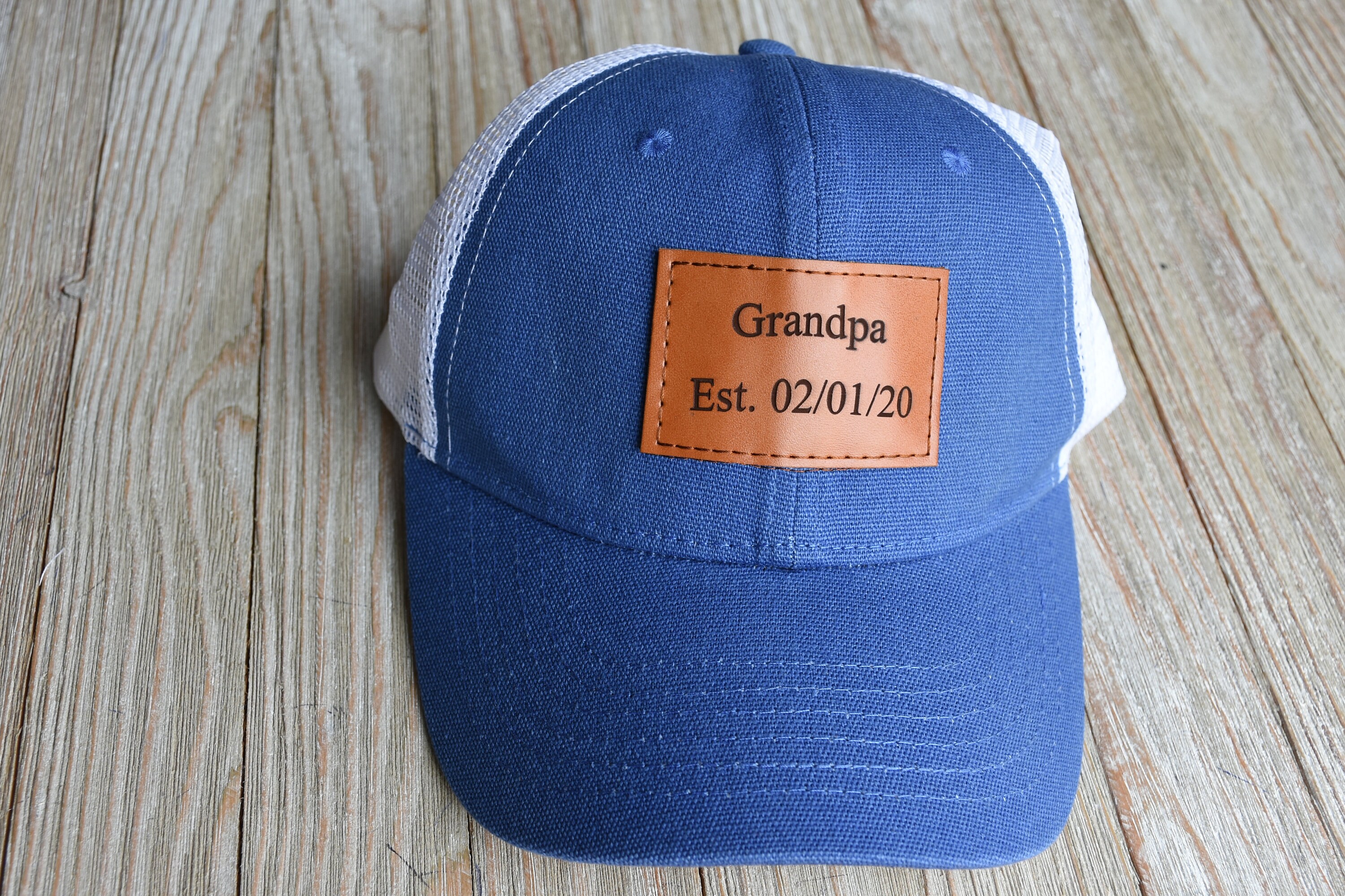 Custom Logo Leather Patch Hat Leather Personalized Hat for Etsy