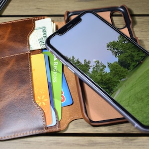 iPhone 12 Pro Max Leather Wallet, Phone Wallet, iPhone XR Case, iPhone 13 Pro Leather Case, iPhone 11 Leather Cover, Men Fathers Day Gift