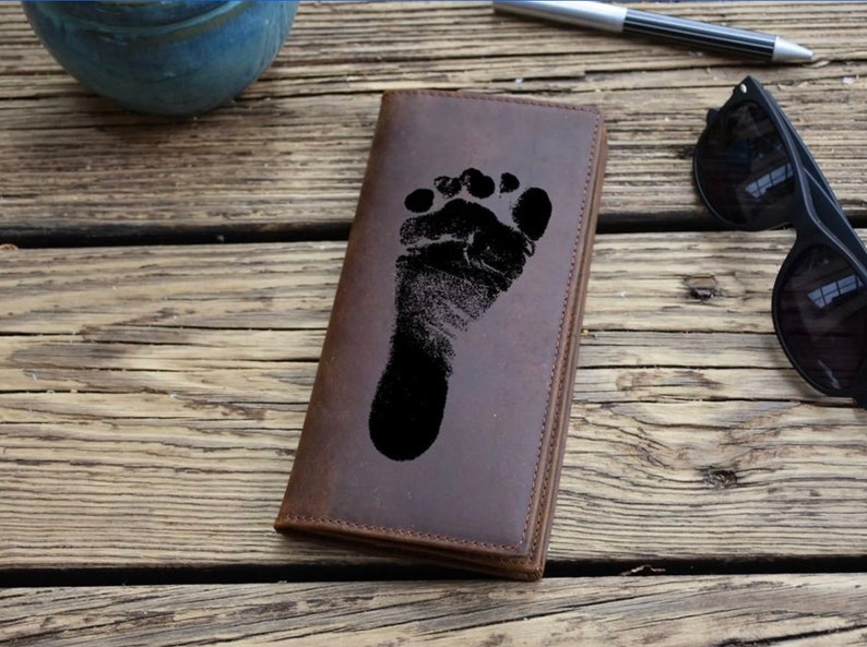 Long Leather Wallets for Men, Personalized Leather Wallet Men, Wallet for Dad, Mens Long Leather Bifold Wallet, Fathers Day Gift for Husband image 5