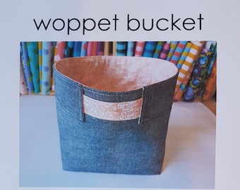 WOPPET BUCKET pdf pattern, diy, bag / bucket pattern, instant download, beginner friendly, project bucket / bag, gift bucket / bag