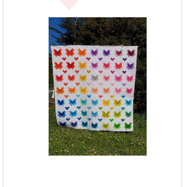 Shimmer Heart Quilt Pattern PDF