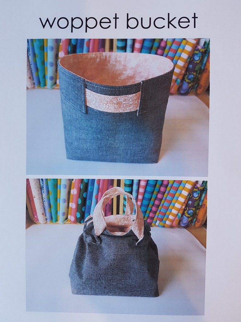 WOPPET BUCKET pdf pattern, diy, bag / bucket pattern, instant download, beginner friendly, project bucket / bag, gift bucket / bag image 1