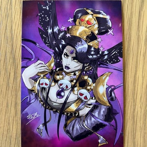 Tarjeta de felicitación de Hades Tarjeta fotográfica de la diosa Nyx Postal de mitología griega Regalo para novio Gamer Correo Coleccionable Switch Steam PC Supergigante