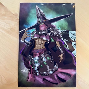 Tarjeta de felicitación de Hades 2 Tarjeta fotográfica de la diosa Hécate Postal de mitología griega Regalo para jugador Correo Coleccionable Switch Steam PC Supergigante Hades II