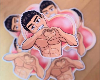 Like A Dragon Yakuza Inspired Gift For Gamer Sticker For HydroFlask Water Bottle Laptop Decal SEGA Love Heart Valentines Kiryu Kazuma Dragon