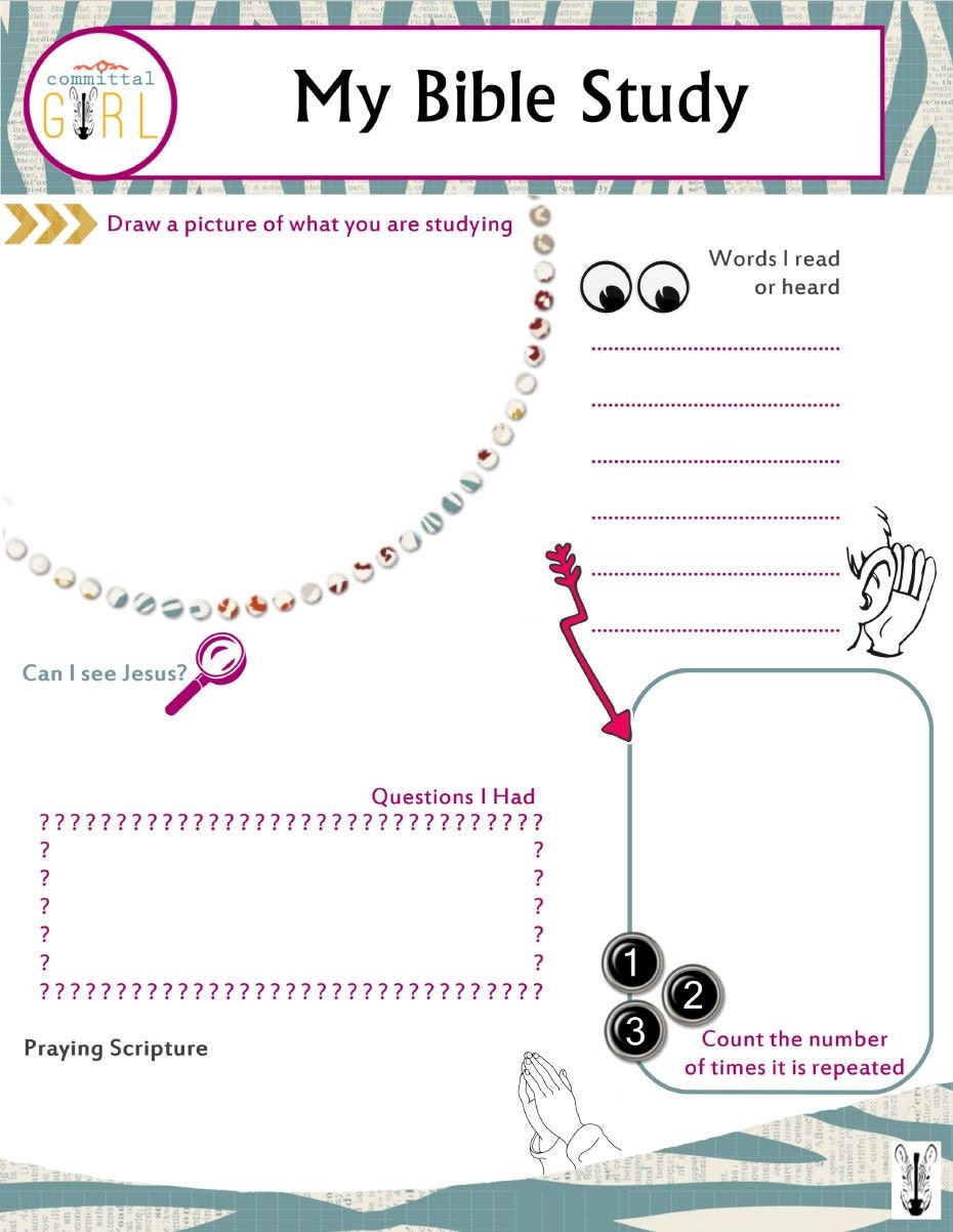 Bible study tool for little kids etsy