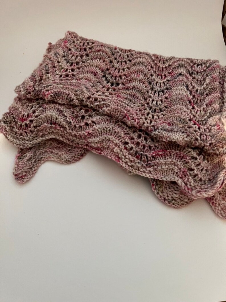 Cherry Blossom Extra Long Handknit Merino Wool Scarf - Etsy Australia