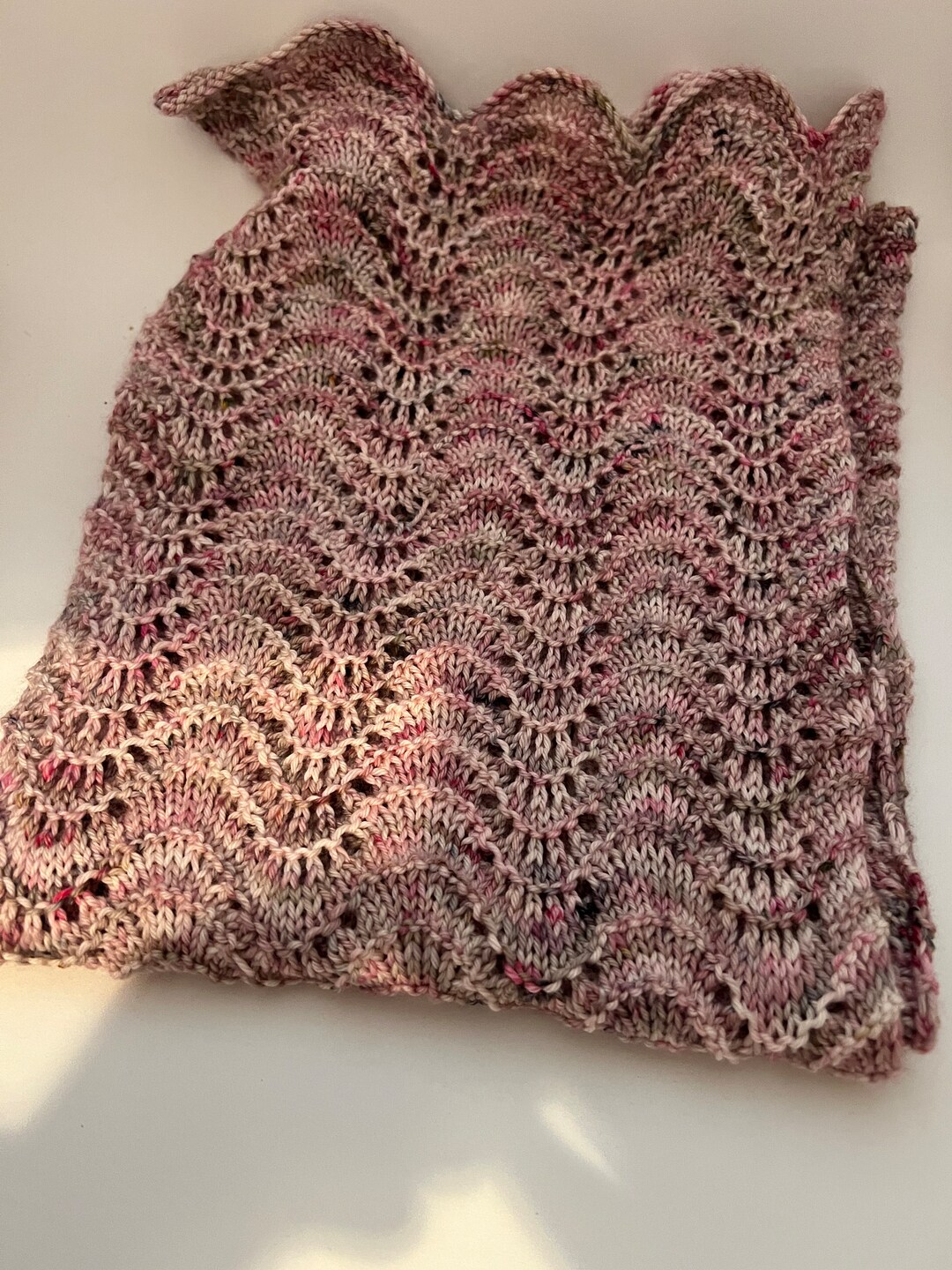 Cherry Blossom Extra Long Handknit Merino Wool Scarf - Etsy Australia
