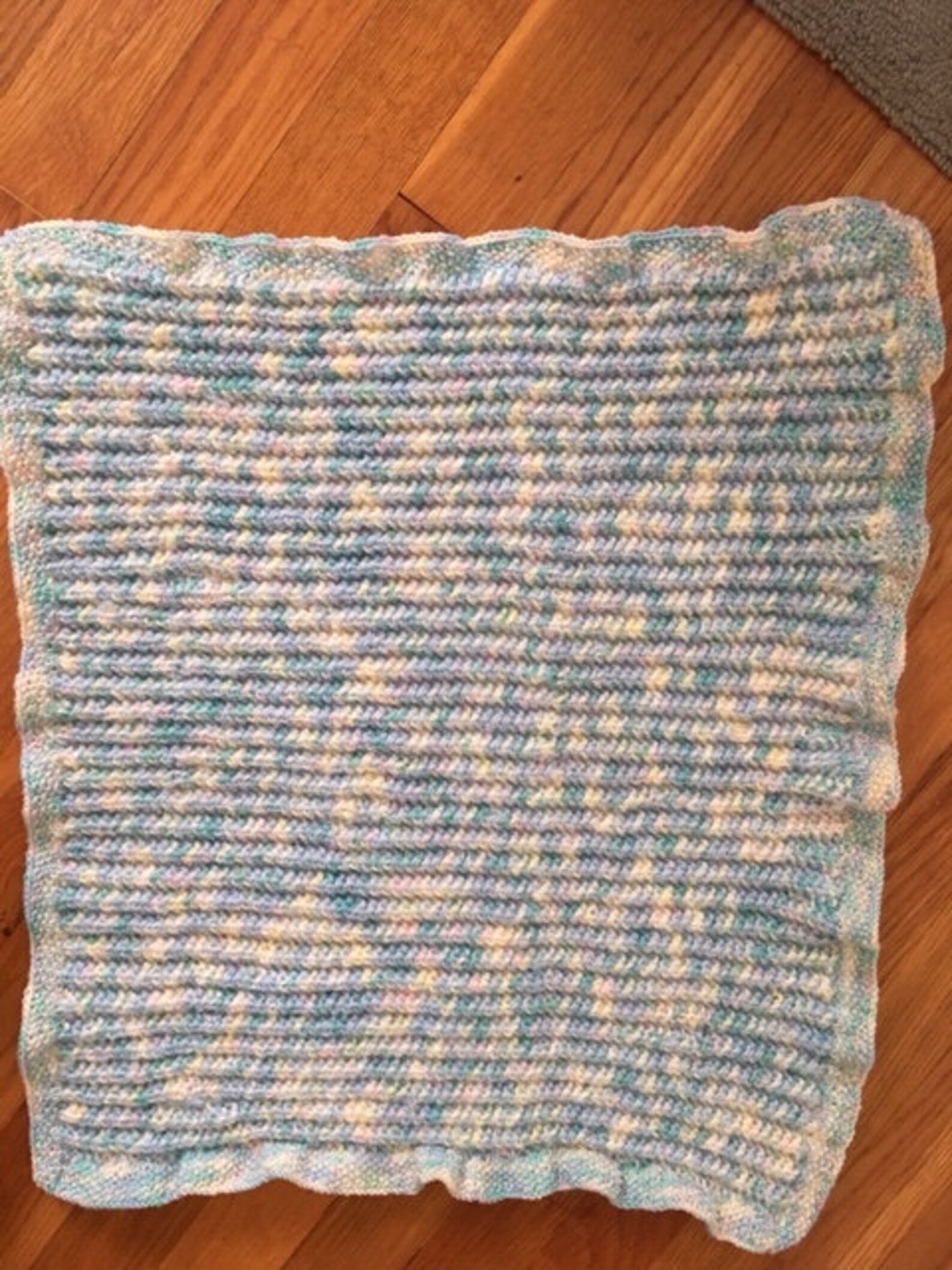 Beautiful Pastel Merino Wool Preemie Blanket 17x21 Etsy