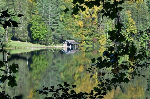 Lake Cabin View Etsy