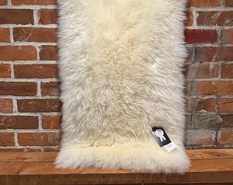 Sheepskin Piano Bench Seat Sizes: Woolmark Merino Suede Shearling Leather Wool Mat