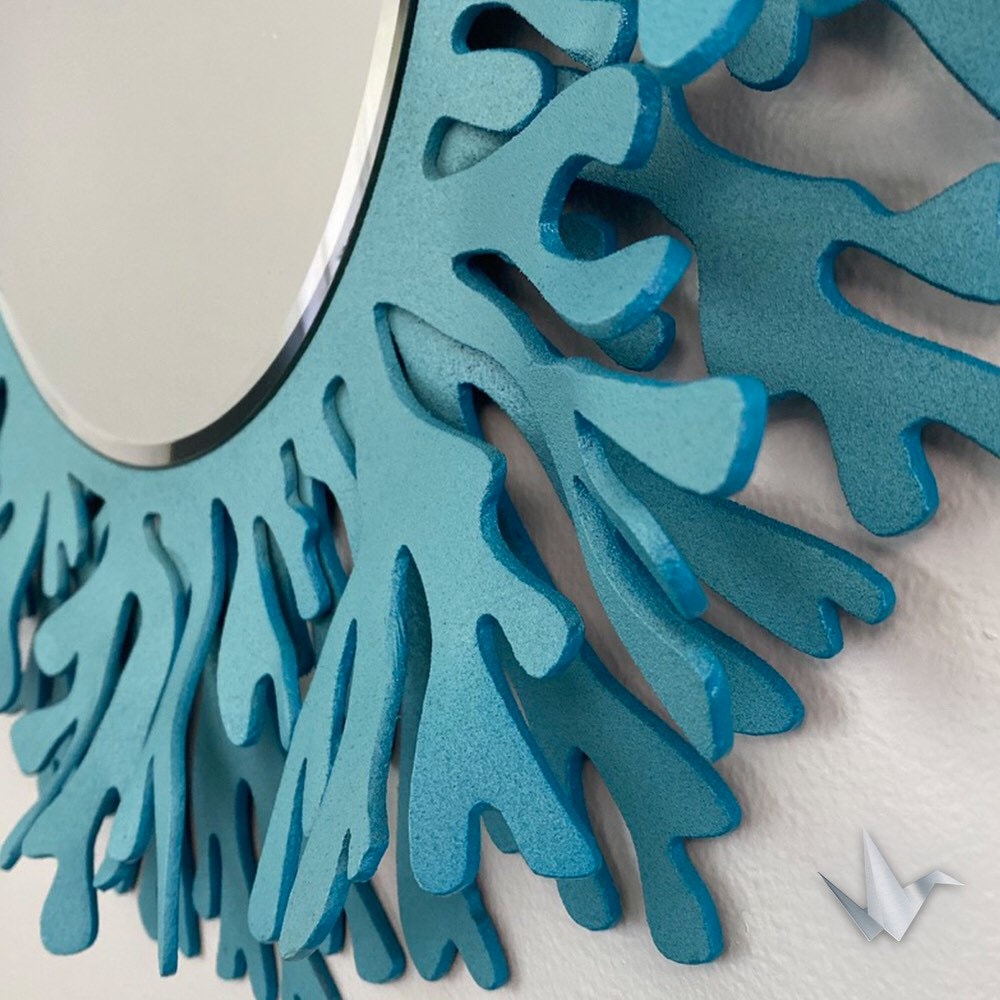 Circular Coral Reef Mirror Etsy