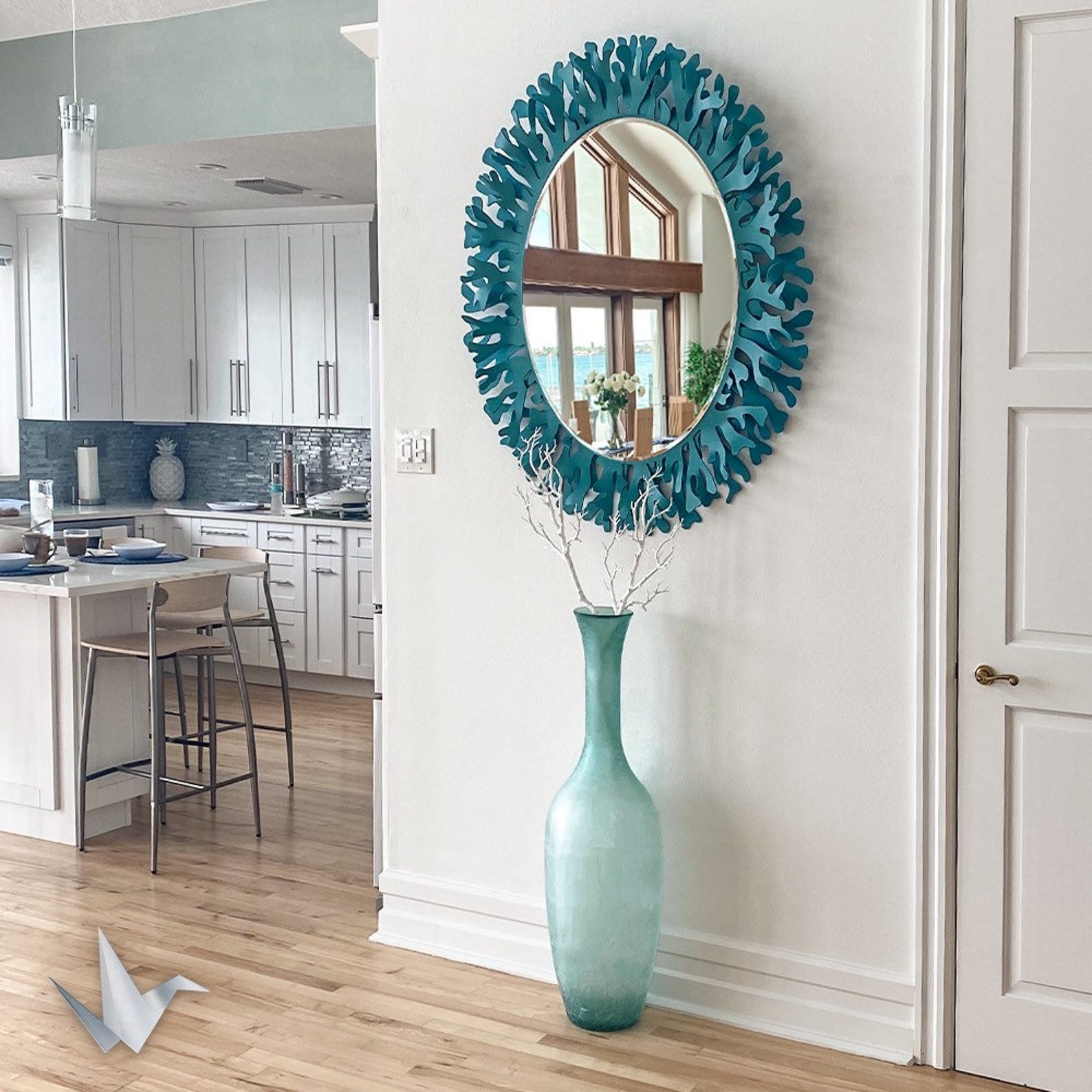 Oval Coral Reef Mirror Etsy