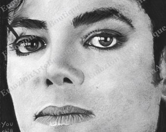 Retrato Michael Jackson Décimo Aniv. Muerte