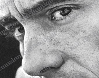 Hyperrealistic portrait of Ayrton Senna