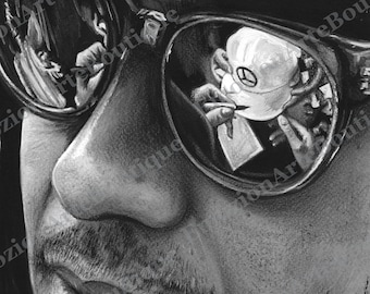 Hyperrealistic portrait of Lewis Hamilton