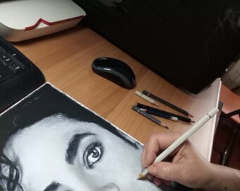 Portrait Michael Jackson Tenth Anniv. Death - Etsy