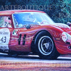 原画フェラーリ 250 GT ブレッドバン - ツール・ド・フランス