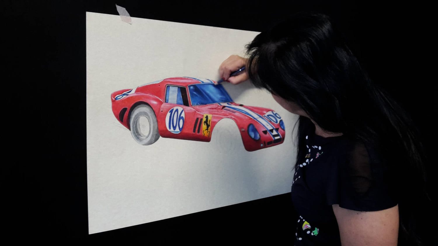 Original Drawing Ferrari 250 GTO - Targa Florio From 1963 - Etsy