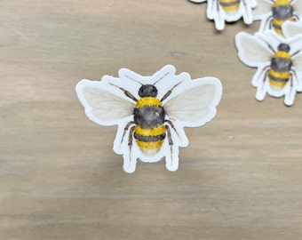 Watercolor STICKER | Bee Sticker, Watercolor Bee Sticker, Honey Bee, Die Cut Sticker, Bumble Bee Sticker, Laptop Sticker |