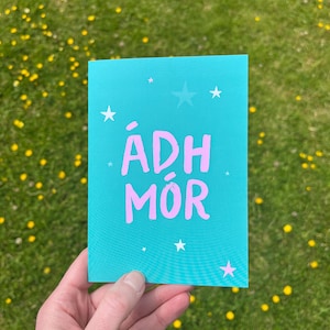 Ádh Mór - Tarjeta de buena suerte como Gaeilge