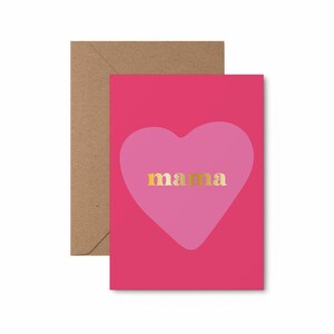 Mama - mum card with gold foil, mothers day card, mums birthday, card for her, card for mum, foil card, luxury card for mum