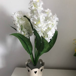 Artificial Flowers Bunch of white Hyacinths