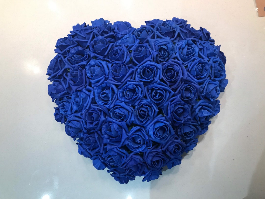 Artificial Flower Heart Wreath in Loving Memory Funeral Etsy