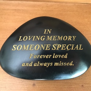 Memorial Stone For Someone Special - Someone Special Memorial Pebble Grave Decoration In loving Memory