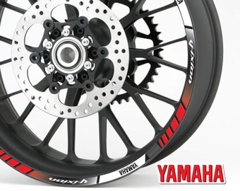 Yamaha Mt 07 Motorcycle Wheel Stickers Set Mt Decals Rim Etsy