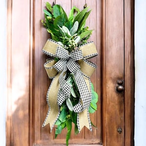 Front Door Swag Wreath Swag for Front Door Decor Farmhouse Wall Decoration for Living Room Wall ...